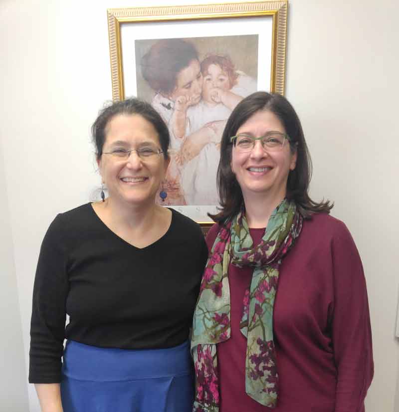 Naomi and Karen Sussman-Karten were two of the attendees at the first milk bank organizing meeting 10 years ago.