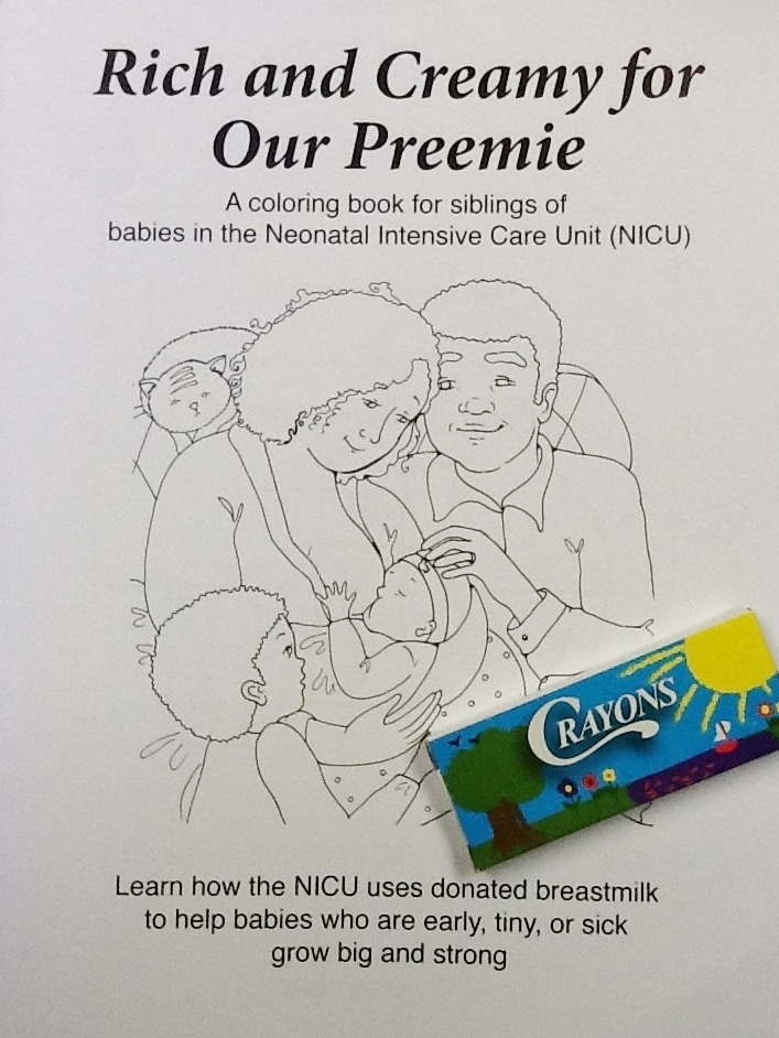 Our Preemie - coloring book cover