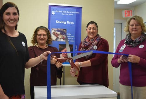 Cutting the Ribbon at the New Hampshire Donor Milk Depot