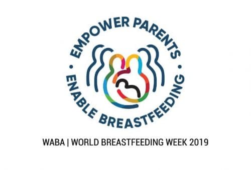 World Breastfeeding Week logo, Empower Parents, Enable Breastfeeding