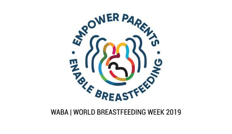 World Breastfeeding Week logo, Empower Parents, Enable Breastfeeding