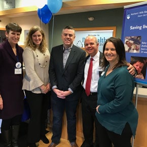 Legislators and staff at Glastonbury milk depot opening