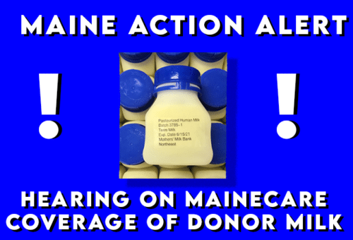 MaineCare donor milk hearing