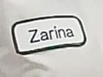 Zarina's lab coat