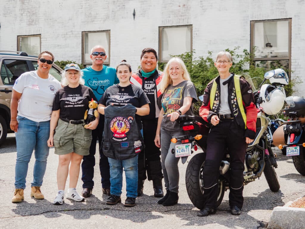 All the Bikers for Babies who braved the heat and delivered over 3,000 ounces of donor milk