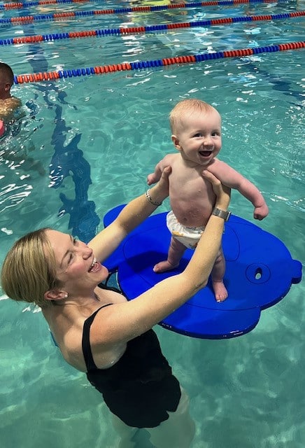 Baby swimming lessons