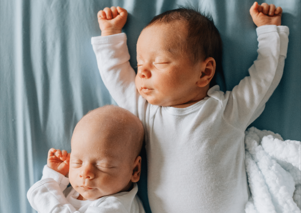 Twins, Maddie and Henry receive donor milk