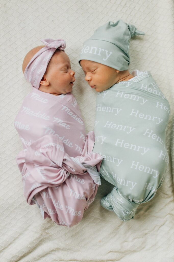 Twins, Maddie and Henry receive donor milk