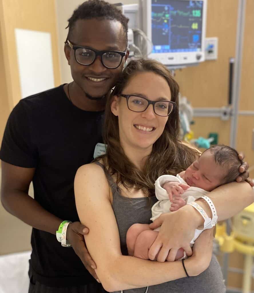 NICU baby and his family